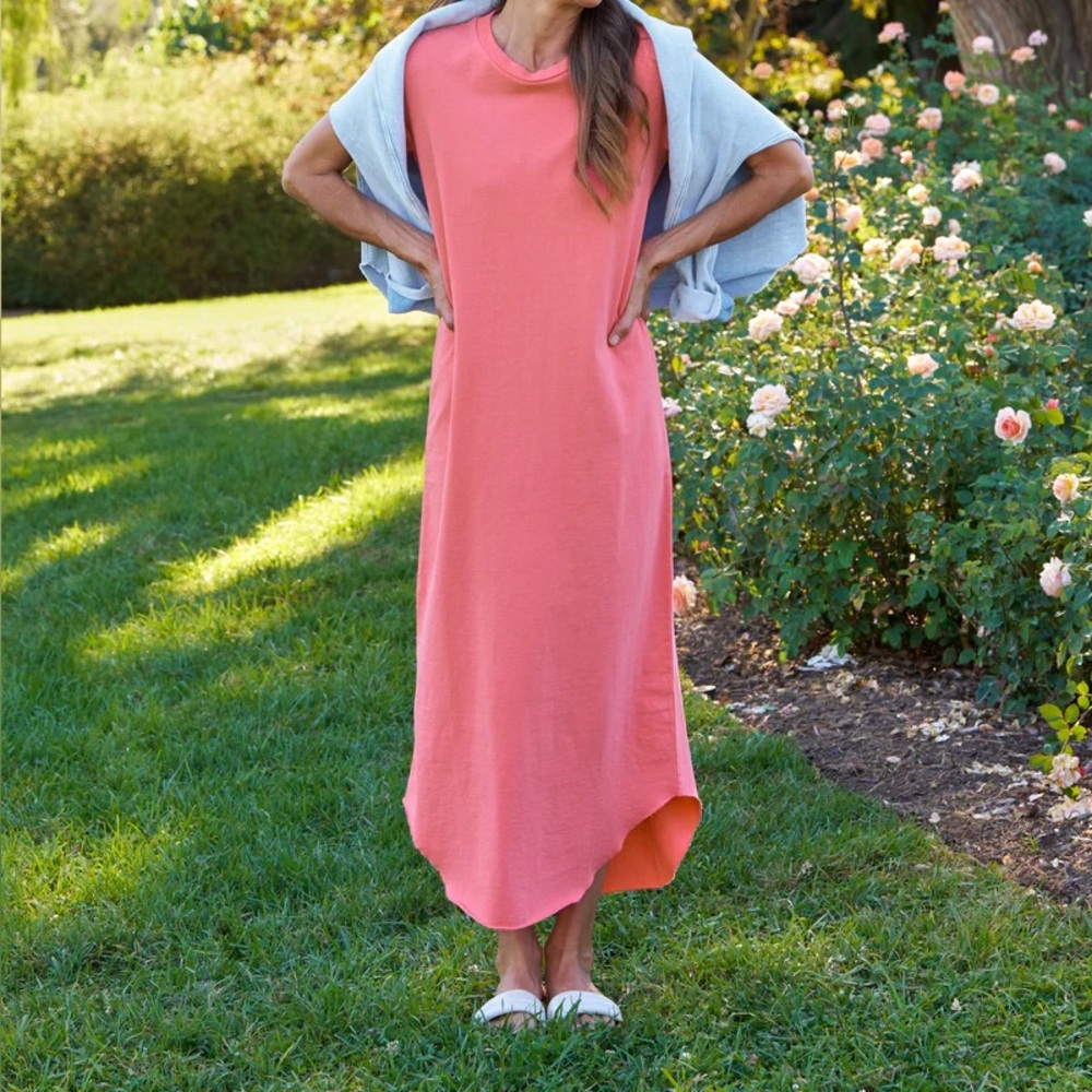Frank & Eileen Harper Perfect Tee Shirt Dress Passion Fruit Pink